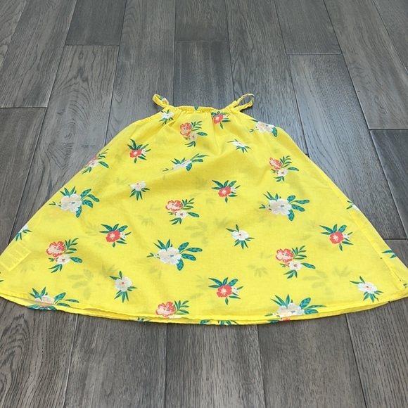 Old Navy toddler girls floral tropical like spaghetti strap dress - Picture 4 of 7